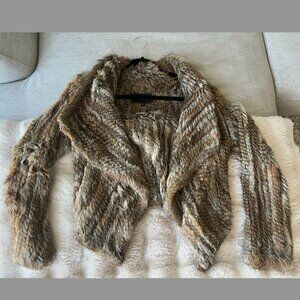 Rabbit Fur Coat S